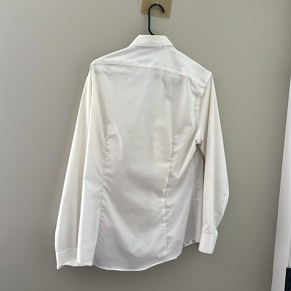 Calvin Klein Extreme Slim Fit Non Iron White Dress Shirt 15.5 32/33 - Picture 2 of 6